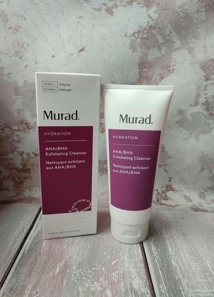 Отшелушивающее средство для умывания лица murad aha/bha exfoliating cleanser