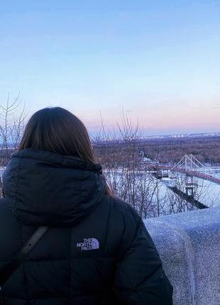 Пуховик, пуфер, черный, длина куртка the north face2 фото
