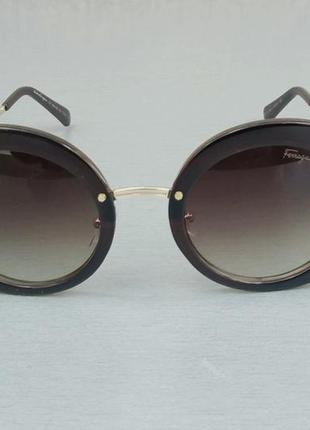 Salvatore ferragamo очки женские солнцезащитные коричневые с градиентом2 фото