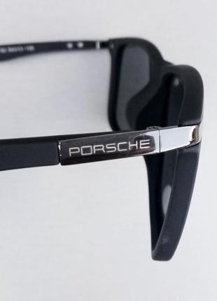 Porsche design очки мужские солнцезащитные черные поляризированые8 фото