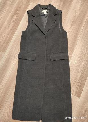 Пальто жилет h&m