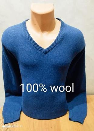 Безупречный шерстяной пуловер известной британской марки colin мontgomerie