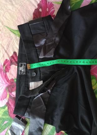 Lexss.черные в классическом стиле брюки брючки со стрелами пояском.