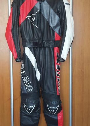 Кожаный мотокомбинезон раздельный dainese