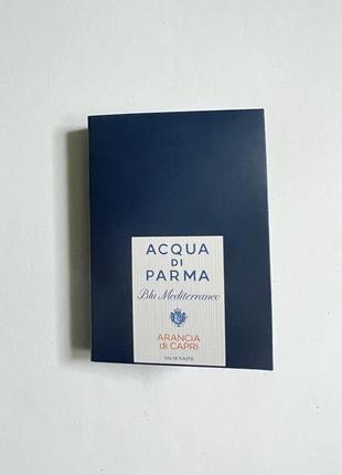 Acqua di parma blu mediterraneo arancia di capri пробник