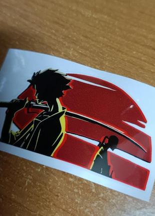 Наклейка на стекло самурай чамплу samurai champloo