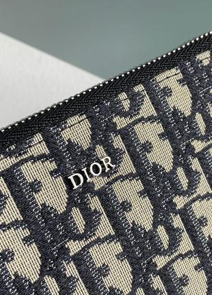 Топовий жіночий гаманець christian dior багато відділень, натуральна текстильна модель діор2 фото