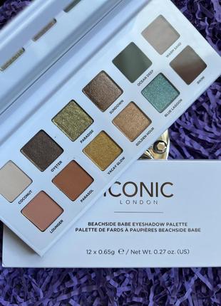 Палетка теней iconic london beachside babe eyeshadow palette 12 х 0.65 г