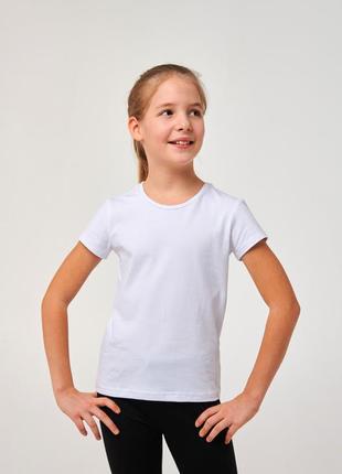Детская футболка для девочки хлопок/стрейч 110, 134, 146 | стильно и удобно |outlet