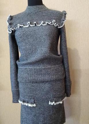 Женский вязаный костюм,  новый