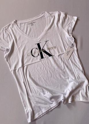 Белая футболка кельвин кляйн/calvin klein оригинал