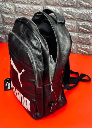 Уличный рюкзак puma чёрный кожаный рюкзак пума6 фото