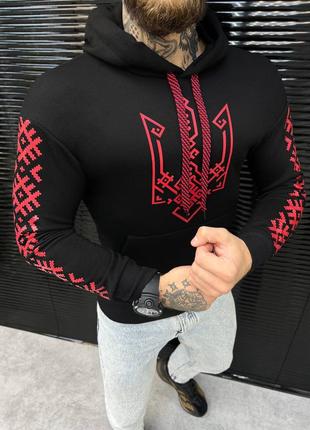 Худи patriot black&red