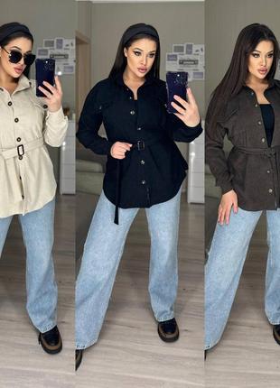 Жіноча вельветова сорочка ins-240