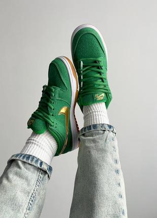 Кроссовки nike sb dunk low pro st. patrick's day10 фото