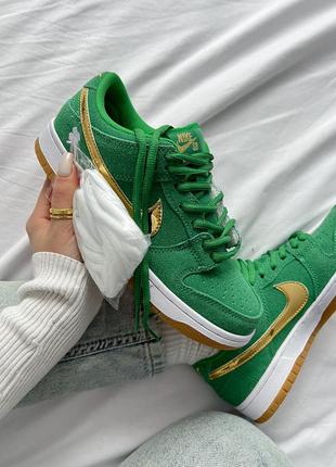 Кроссовки nike sb dunk low pro st. patrick's day9 фото