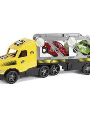 Пластиковая  машинка "magic truck с авто купе" 78 см от lamatoys