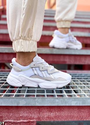 Шикарные кроссовки  adidas ozweego white кросівки