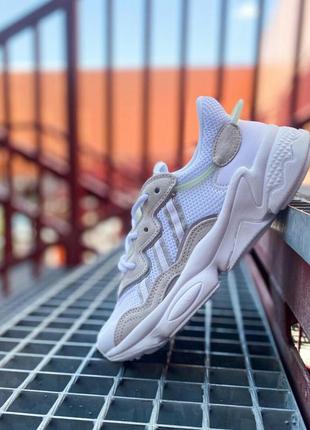 Шикарные кроссовки  adidas ozweego white кросівки6 фото