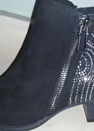 Черные ботинки Marco tozzi размер 42 (27.7 см)9 фото