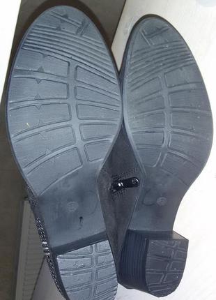 Черные ботинки Marco tozzi размер 42 (27.7 см)10 фото