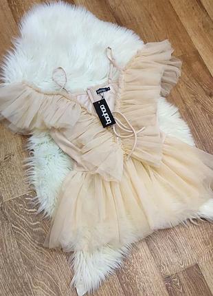 Блузка фатін на шнурівці м4 фото