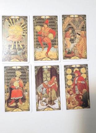 Таро золоте ар нуво (без золочення), golden art nouveau tarot2 фото