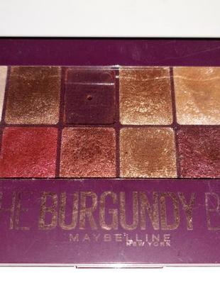 Палетка теней для век the burgundy bar maybelline2 фото