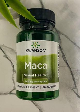 Swanson, мака, 500 мг, 60 шт маса maca