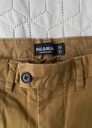 Брюки штаны рыжи коричневые pull &amp; bear 40 31 m5 фото