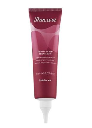 Пилинг-скраб для кожи головы inebrya she care repair scalp treatment