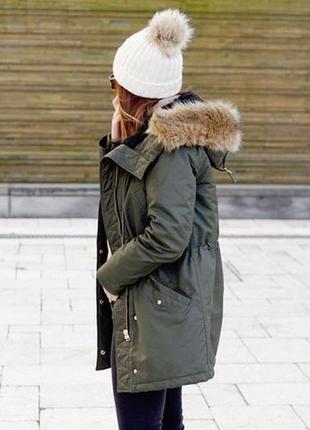 Парка george зимняя куртка-парка на девочку 9-10 лет длинная курточка пуховик1 фото