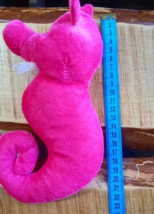 М'яка іграшка морський коник рожевий6 фото
