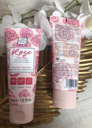 Детокс очищуюча маска з рожевої глини від the beauty crop rose clay mask3 фото