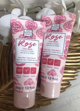 Детокс очищуюча маска з рожевої глини від the beauty crop rose clay mask2 фото