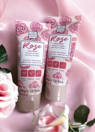 Детокс очищуюча маска з рожевої глини від the beauty crop rose clay mask1 фото