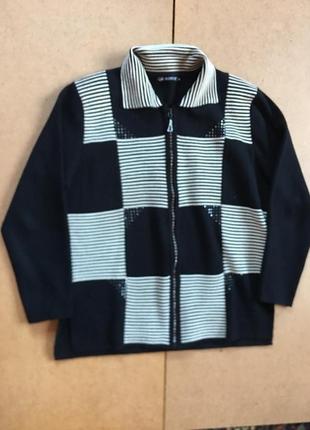 Теплый жакет, 56р., шерсть 50%