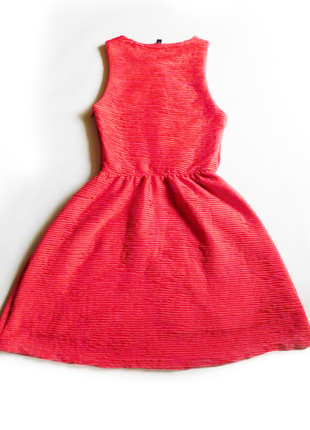Невероятное, нарядное платье от top shop, яркое, коралловое, солнце клеш3 фото