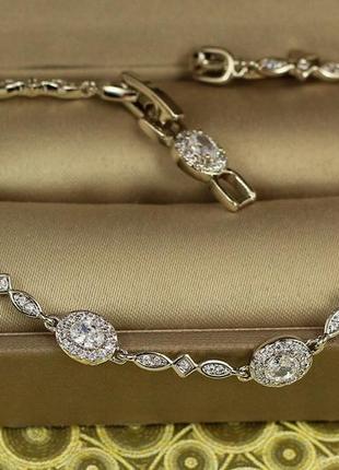 Браслет xuping jewelry изольда 17 см 5 мм серебристый