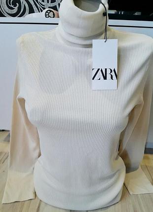 Водолазка,гольф в рубчик zara