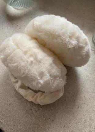 Теплые зимние наушники (белые), распродажа7 фото