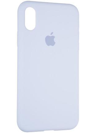 Чохол fiji silicone case для apple Xs max чохол бампер накладка full soft lilac