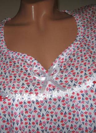 Ночная рубашка dollar club 100% хлопок узбекистан размер 58-60 короткий рукав 3 расцветки4 фото
