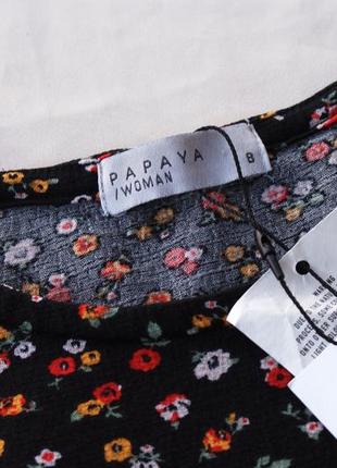 Актуальное брендовое платье миди ярусное цветочное принт от papaya7 фото