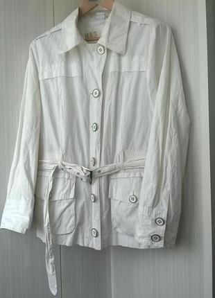 Базовая стильная белая куртка / marks & spencer2 фото
