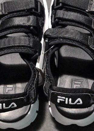 Сандали fila sandals disruptor 2 sd black white летняя обувь босоножки8 фото