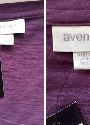 Новая коттоновая трикотажная блуза футболка Antia бренда avenue u9 18-20 eur 46-4810 фото