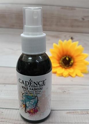 Спрей- фарба для тканин, колясок, одягу cadence чорний