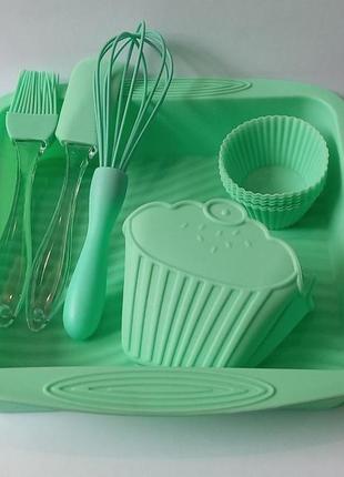 Набір силіконовий для випічки a-plus 1951g березовий 11 предметів