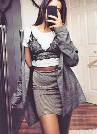 Черный браллет сеточка с кружевом/ ажурный бюст бра